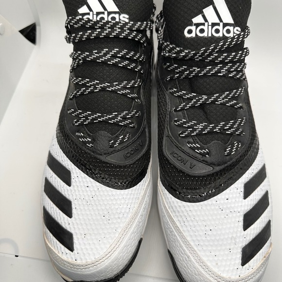 Adidas Icon V  Mens‎ Size 12 Black White Athletic Casual Training Shoes Sneakers - Picture 4 of 11